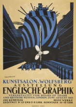 English graphic at the Kunstsalon Wolfsberg, 1923. Creator: Wadsworth, Edward Alexander (1889-1949).
