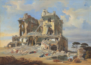 The Battle of the Casino dei Quattro Venti, 1849. Creator: Werner, Carl Friedrich Heinrich (1808-1894).