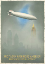 In 2 Days to North America! Deutsche Zeppelin-Reederei, c1936. Creator: Wiertz, Jupp (1888-1939).