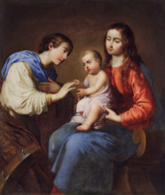 The Mystical Marriage of Saint Catherine, c1662. Creator: Zurbarán, Francisco, de (1598-1664).