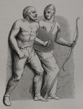 Germanic and Gaul auxiliaries, 1877. Creator: Unknown.