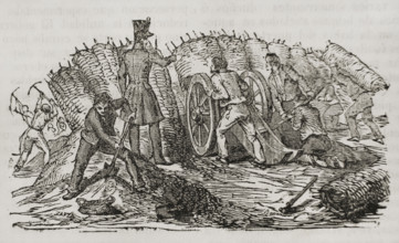 First Carlist War, (1833-1840): Action at Vargas, November 3, 1833, (1842).  Creator: Unknown.