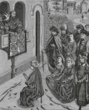 How Heraclius turned the Jews out of Jerusalem, 135 AD, (15th century), (1878).  Creator: Unknown.