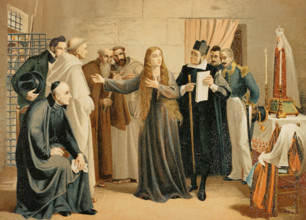 Mariana Pineda departs for the scaffold, 1862, (1892).  Creator: Unknown.