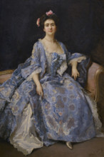 Portrait of Maria Hahn, the Painter's Wife, 1901.  Creator: Raimundo de Madrazo y Garreta.