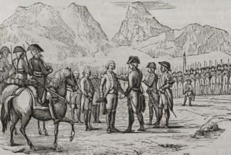 Degradation of the officers and soldiers of Montroig, War of Roussillon, (1793-1795), 1851.  Creator: Unknown.