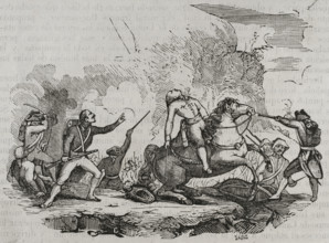 Death of Luis Fermin de Carvajal, 1st Count of La Union, (1752-1794), 1794 (1851).  Creator: Unknown.