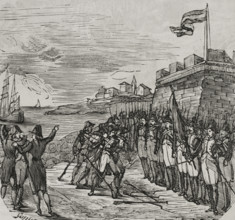 Surrender of San Sebastián, War of Roussillon, (1793-1795), 1794, (1851). Creator: Unknown.