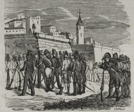 Surrender of the Spanish garrison of the Fort de Bellegarde on 17 September 1794 (1851). Creator: Unknown.