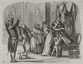 Return of the Basque emigrants, War of Roussillon, (1793-1795), 1851. Creator: Unknown.