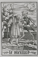 The Old Man from "The Dance of Death", 1538, (1877).  Creator: Unknown.