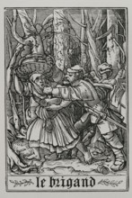 The Bandit from "The Dance of Death", 1547, (1877). Creator: Unknown.