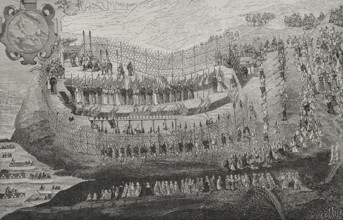 The Great Martyrdom of Nagasaki , (September 10, 1622), Japan, 1877.  Creator: Unknown.