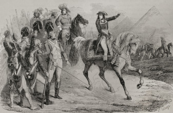 Napoleonic Wars: French Invasion of Egypt, (1798-1801), Battle of the Pyramids, (July 1798), 1879. Creator: Unknown.