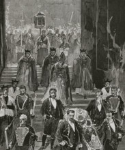 Burial of Maria Christina of the Two Sicilies, (1806-1878), 30 August 1878 (1878).  Creator: Unknown.