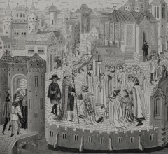 Solemn reception of a bishop, 1446-48, (1877).  Creator: Unknown.