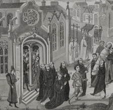 Benedictine monastery of Vézelay, in Burgundy, France, 1446-1448, (1877).  Creator: Unknown.