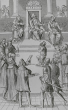 Confession for amends before the tribunal, 1556, (1878).  Creator: Unknown.