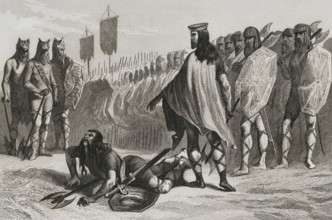 Viriathus' justice - Thus perish the slaves of the Romans, 2nd century BC, (1852). Creator: Unknown.