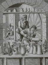 Tin craftsman, 16th century, (1878). Creator: Unknown.