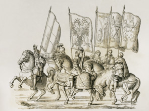 Coronation of Charles V, (1500-1558) as Holy Roman Emperor (1519-1556)...in 1530 (1878). Creator: Unknown.