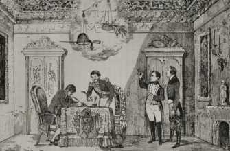Treaty of Fontainebleau (October 27, 1807), 1851.  Creator: Unknown.