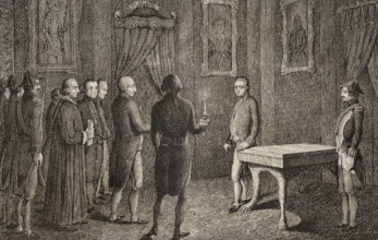 Arrest of the Prince of Asturias, The El Escorial Conspiracy, 1807, (1851). Creator: Unknown.