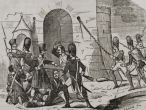 Surprise of the Pamplona Citadel, Napoleonic invasion, 1808, (1851).  Creator: Unknown.