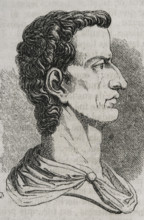 Tiberius, (42 BC-37 AD), second Roman emperor, Julio-Claudian dynasty, 1852.  Creator: Unknown.