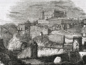General view of the city, Toledo, Spain, 1852.  Creator: Burgos.