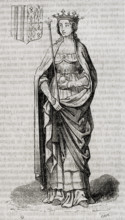 Violant of Bar, (c1365-1431), Queen consort of Aragon by marriage, as 2nd wife of the king, 1852. Creator: Tomás Carlos Capuz.