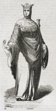 Urraca of Leon, (1081-1126) called the Reckless, 1852. Creator: Tomás Carlos Capuz.