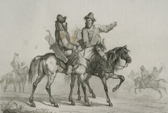 Tatar Knights, 1839. Creator: Augustin François Lemaitre.