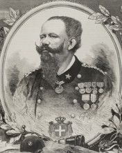 Victor Emmanuel II of Italy, (1820-1878), Sardinia, (1849-1861) and Italy, (1861-1878), 1878. Creator: Bernardo Rico.