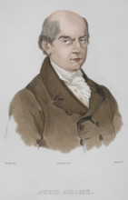 John Adams, (1735-1826), American politician, leader of the American Revolution, 1837, (1850).  Creator: Emile Louis Vernier.