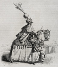 King John II wearing battle uniform, 15th century, 1852.  Creator: Unknown.