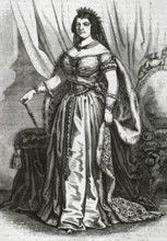 Maria Cristina das Duas Sicílias, (1806-1878), 1853.  Creator: Unknown.