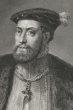 Charles V, (1500-1558), Holy Roman Emperor and Archduke of Austria (1519-1556),...., 185 Creator: Charles Geoffroy.