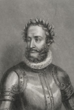 Luis Vaz de Camoes, (1524-1580), Portuguese writer and poet, 1856. Author of "Os Lusiadas" (1572). Creator: Charles Geoffroy.