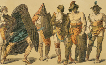 Gladiators, Roman Empire, 1881.  Creator: Unknown.