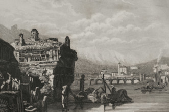 Irun, Guipuzcoa province, Basque Country, Spain, 1853.  Creator: Antonio Roca Sallent.