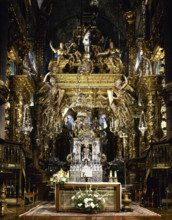 Main Chapel, Cathedral of Santiago, Santiago de Compostela, Galicia, Spain, 2008.  Creator: LTL.