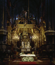 Main Chapel, Cathedral of Santiago, Santiago de Compostela, Galicia, Spain, 2008.  Creator: LTL.