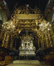 Main Chapel, Cathedral of Santiago, Santiago de Compostela, Galicia, Spain, 2008.  Creator: LTL.