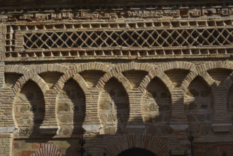 Detail of main façade, Cristo de la Luz Shrine, Toledo, Castile-La Mancha, Spain, 2022.  Creator: LTL.