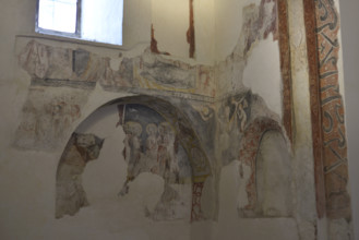 Frescoes, Cristo de la Luz Shrine, Toledo, Castile-La Mancha, Spain, 2022.  Creator: LTL.