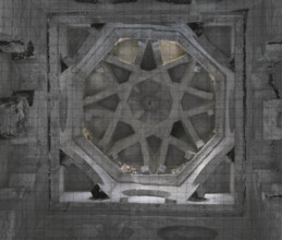 Central vault (Qubba), Cristo de la Luz Shrine, Toledo, Castile-La Mancha, Spain, 2022.  Creator: LTL.