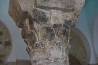 Visigothic capital, Cristo de la Luz Shrine, Toledo, Castile-La Mancha, Spain, 2022.  Creator: LTL.