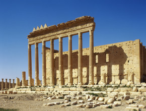 General view of the Roman Temple of Bel (Baal), supreme god of the Palmyrians, Palmyra, Syria, 2008. Creator: LTL.