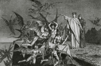 The Divine Comedy, (1307-1321): Inferno (Hell), 1888. Creator: Jean Edouard Dargent.